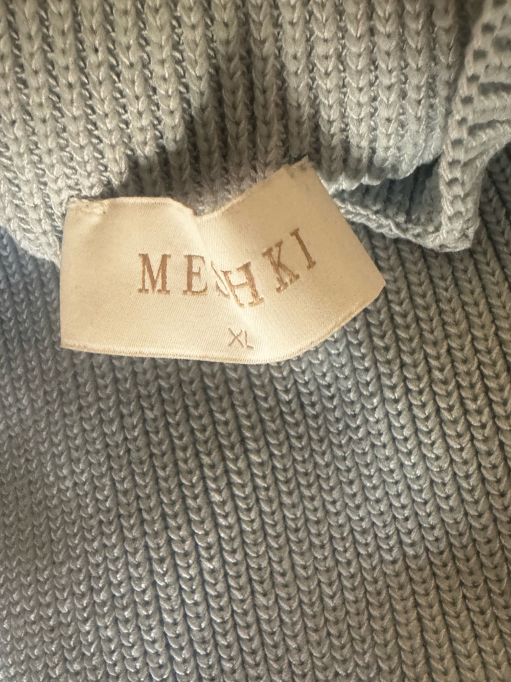 Meshki Pale Blue Knit Sleeveless Maxi Dress - Picture 6 of 6